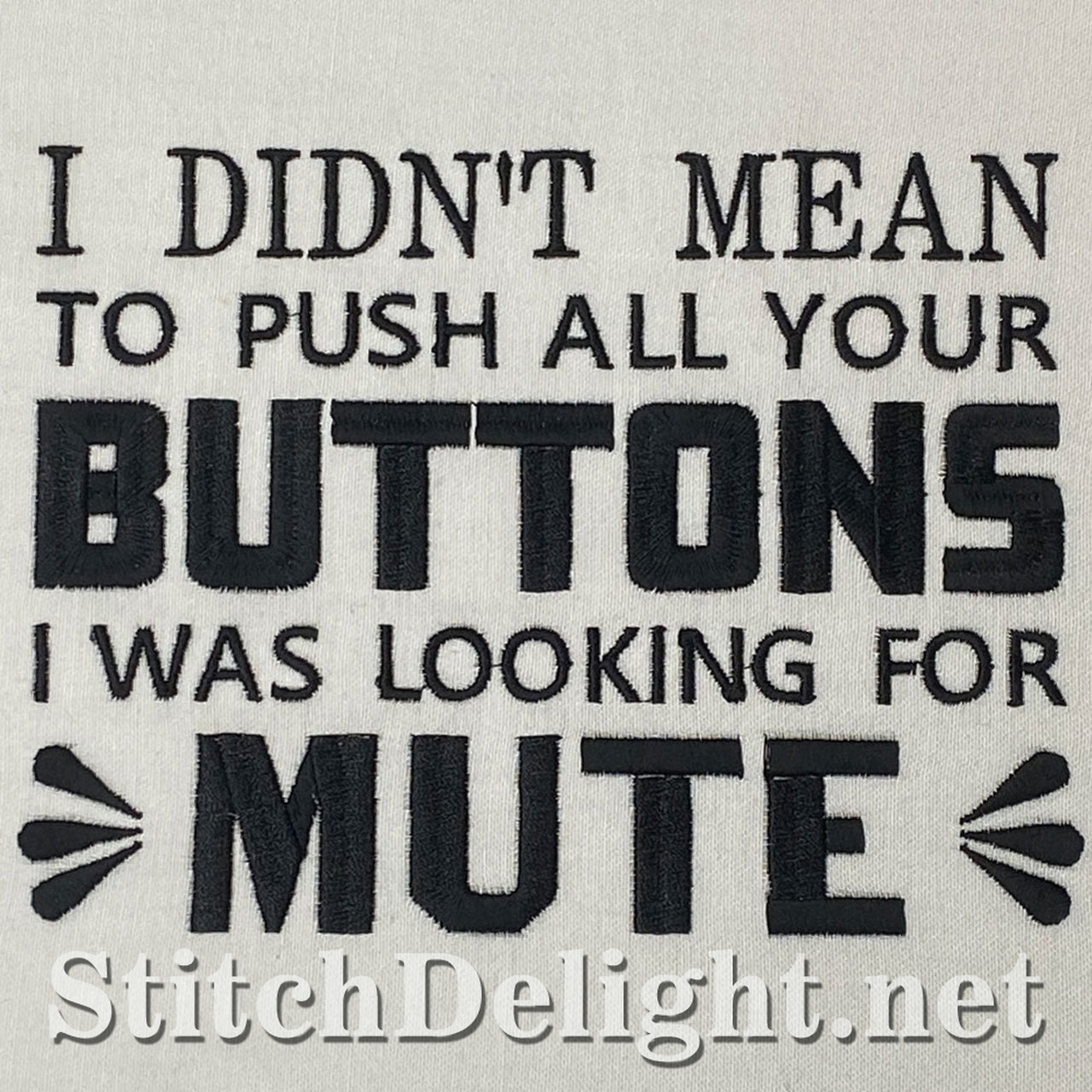 SDS1795 Push Your Buttons Quote