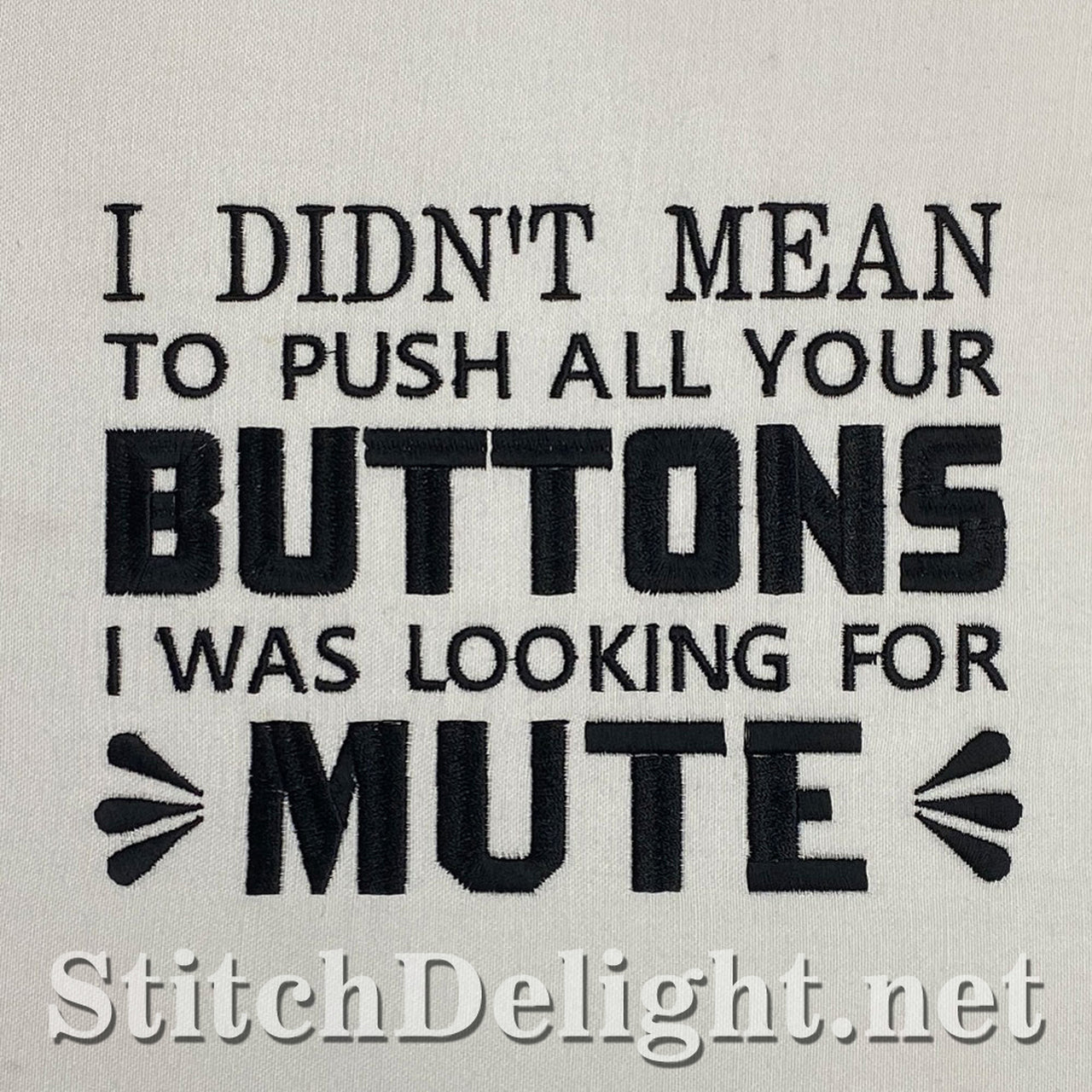 SDS1795 Push Your Buttons Quote