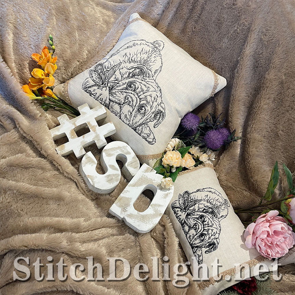 SDS3209 Pencil Sketch Bull Dog