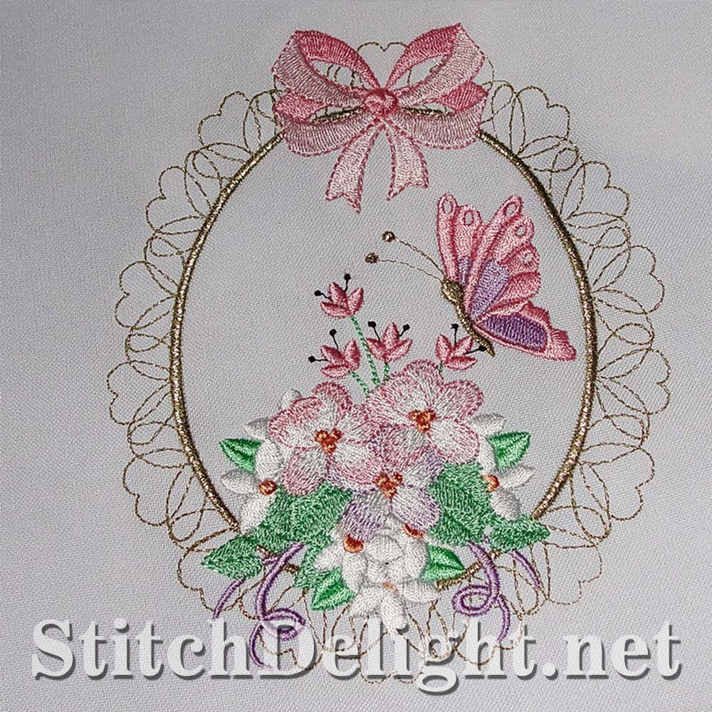 Floral frame single design for the 6x8 frame that would make a stunning quilt