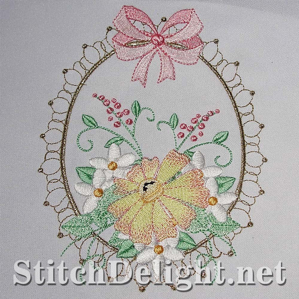 Floral frame single design for the 6x8 frame that would make a stunning quilt