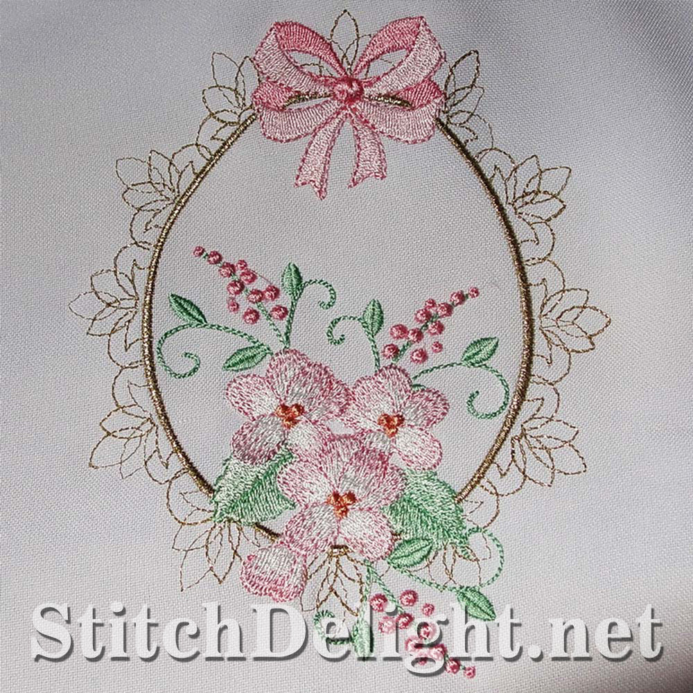 Floral frame single design for the 6x8 frame that would make a stunning quilt