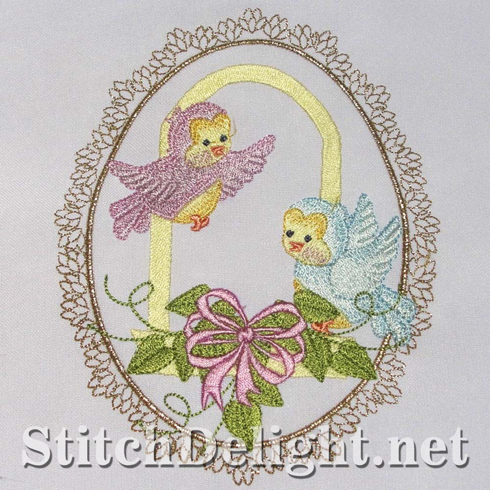 Elegant little bird single design that would be gorgeous on a quilt done in the 6x8 hoop