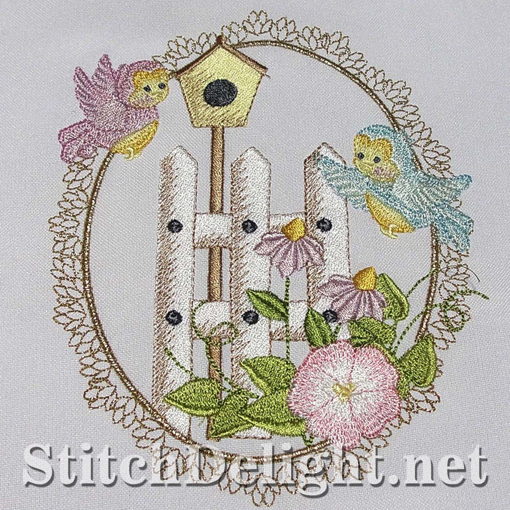 Elegant little bird single design that would be gorgeous on a quilt done in the 6x8 hoop