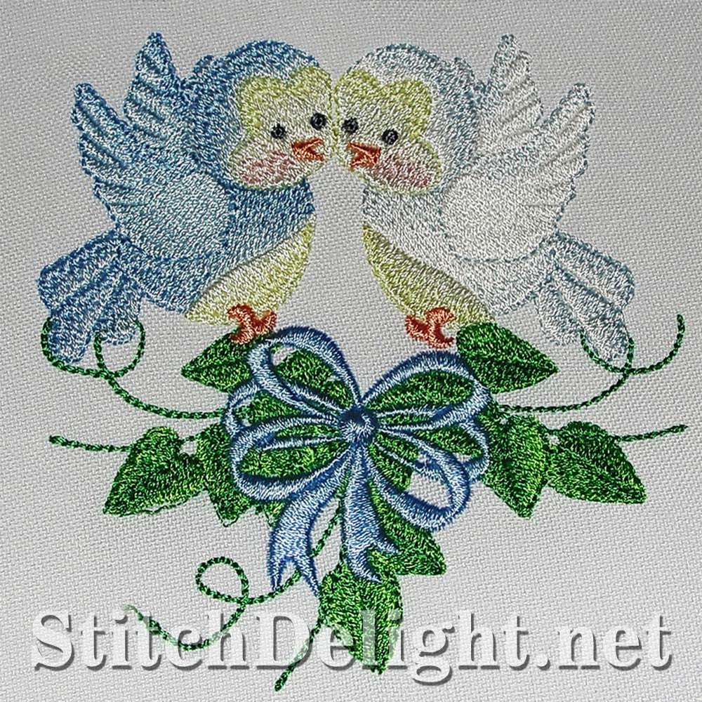 A little Birdy once told me … Gorgeous Single design done in the 4x4 hoop