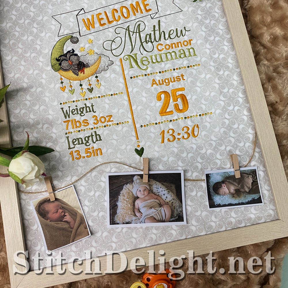 SDS5502 Owl Birth Announcement(With Options)