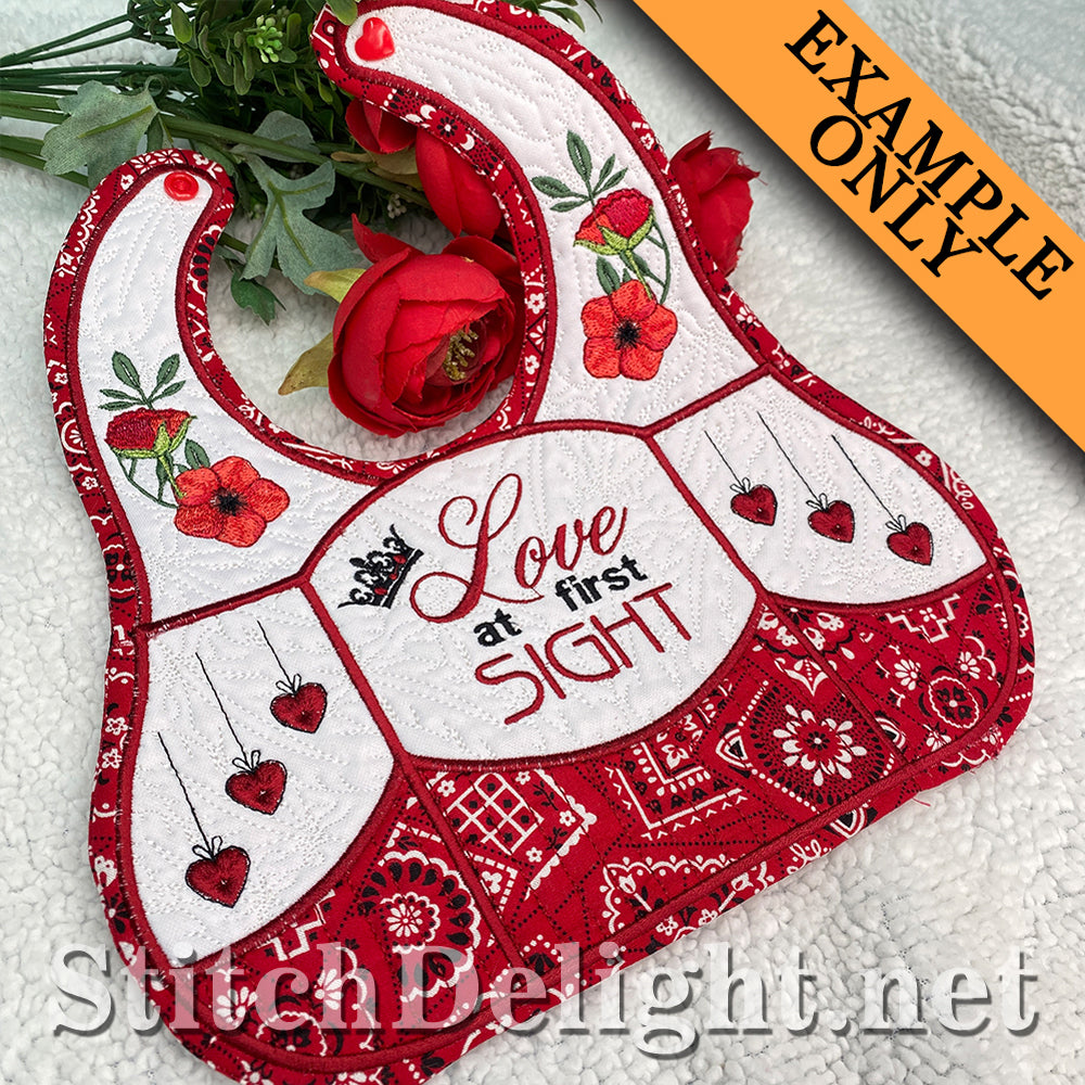 SDS1766 Buttercup Bibs 7x12