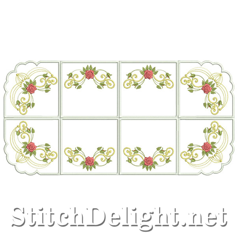 SDS1114 ITH Tray cloths 4x4 Hoop