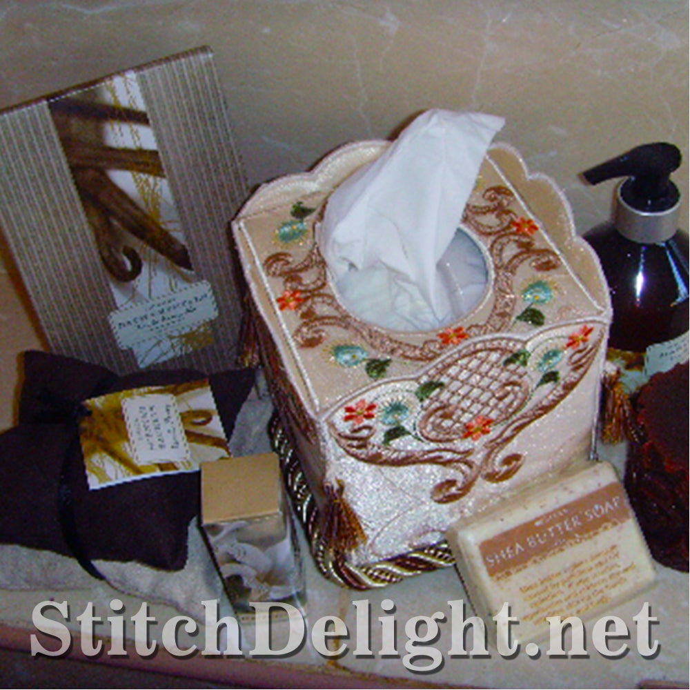 AE057 Glorious Heirloom Tissue Box Cover