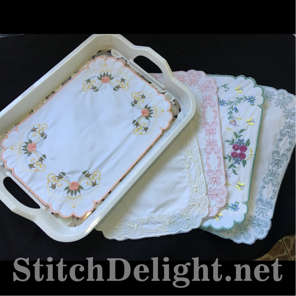 SDS1099 ITH Tray Cloths