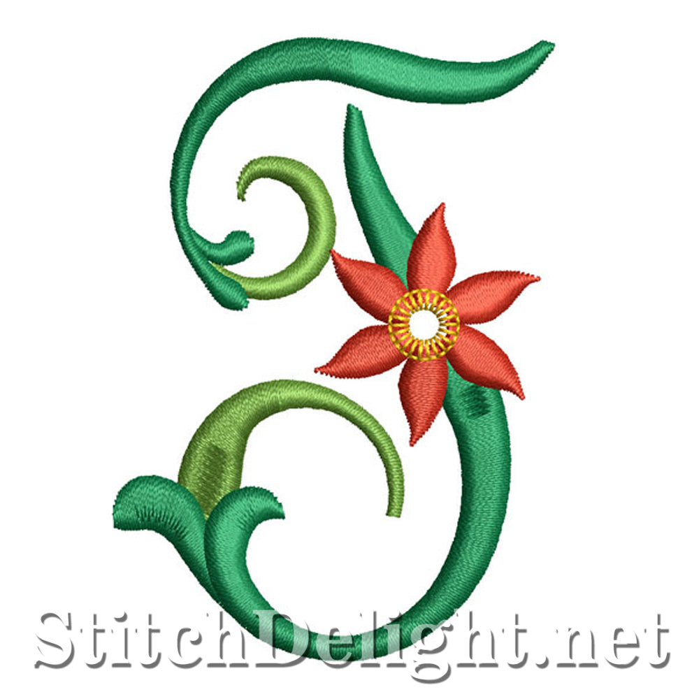 SDS1119 Poinsettia-lettertype J