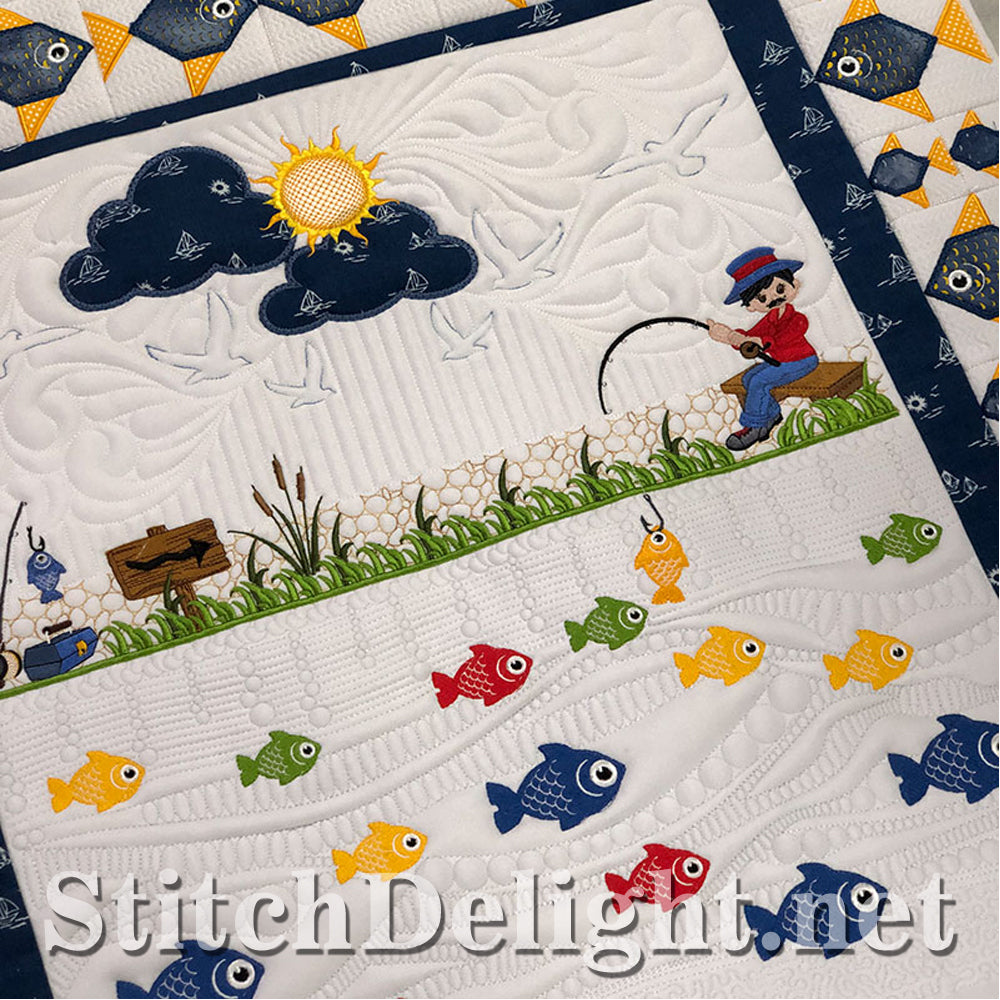 SDS1526 Lets go Fish Quilt