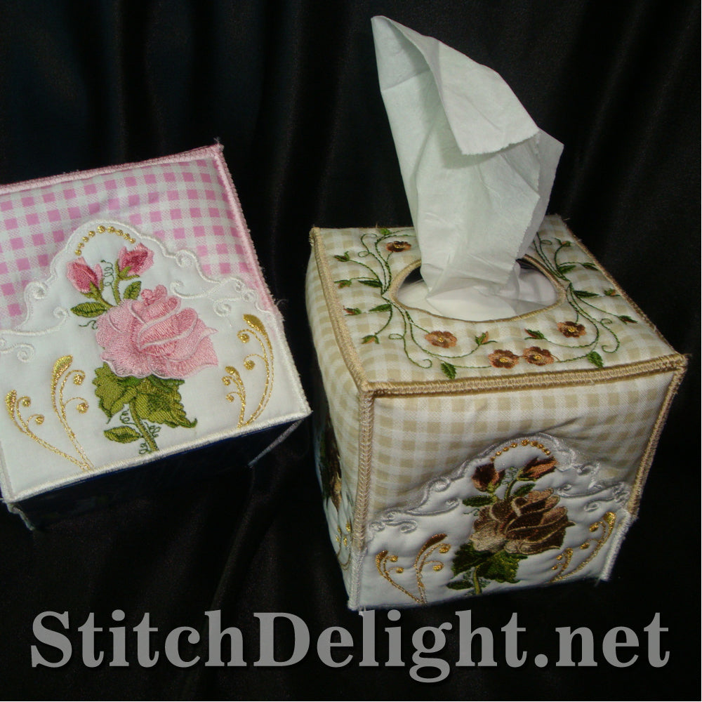 <transcy>Couverture de boîte à mouchoirs carrée rose SD1130</transcy>