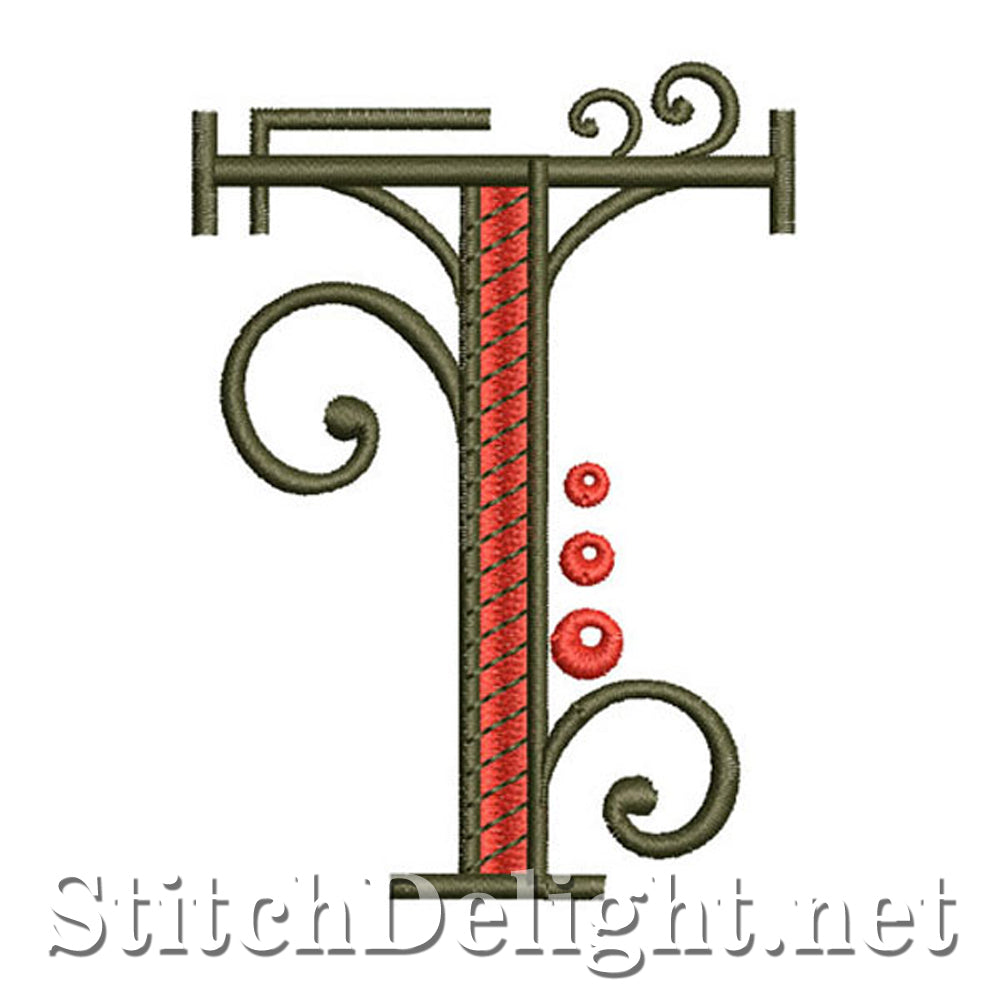 SDS1128 Fancy Deco Font T