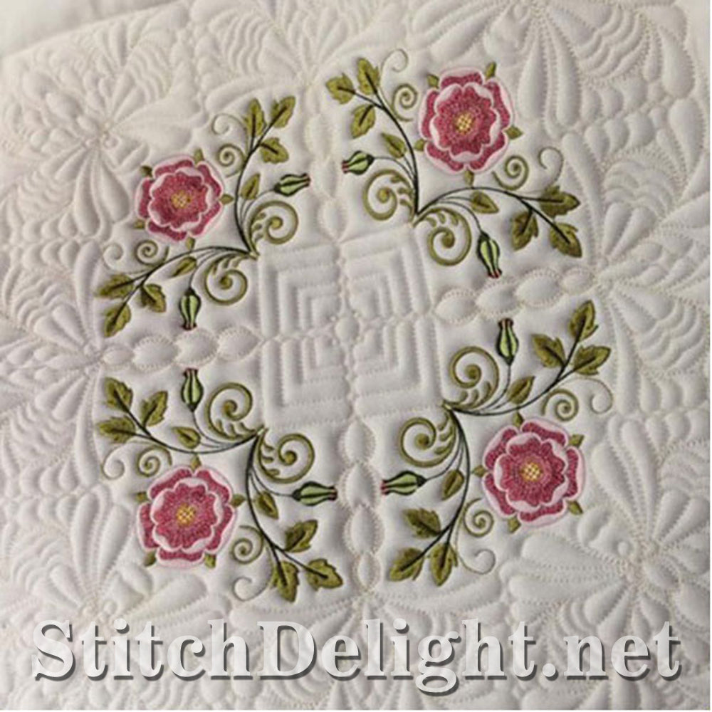 SDS0727 Tudor Rose Quiltblock Set 10