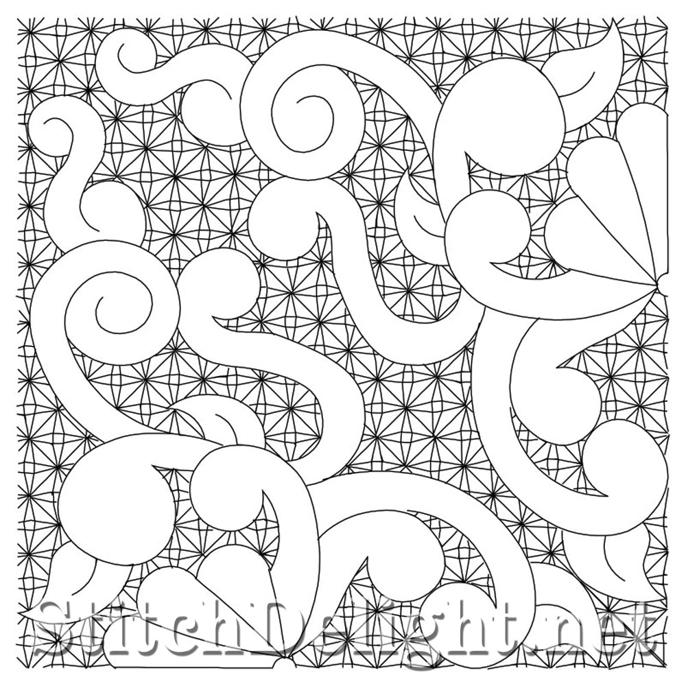 SDQL0156 Curly Block Quilt