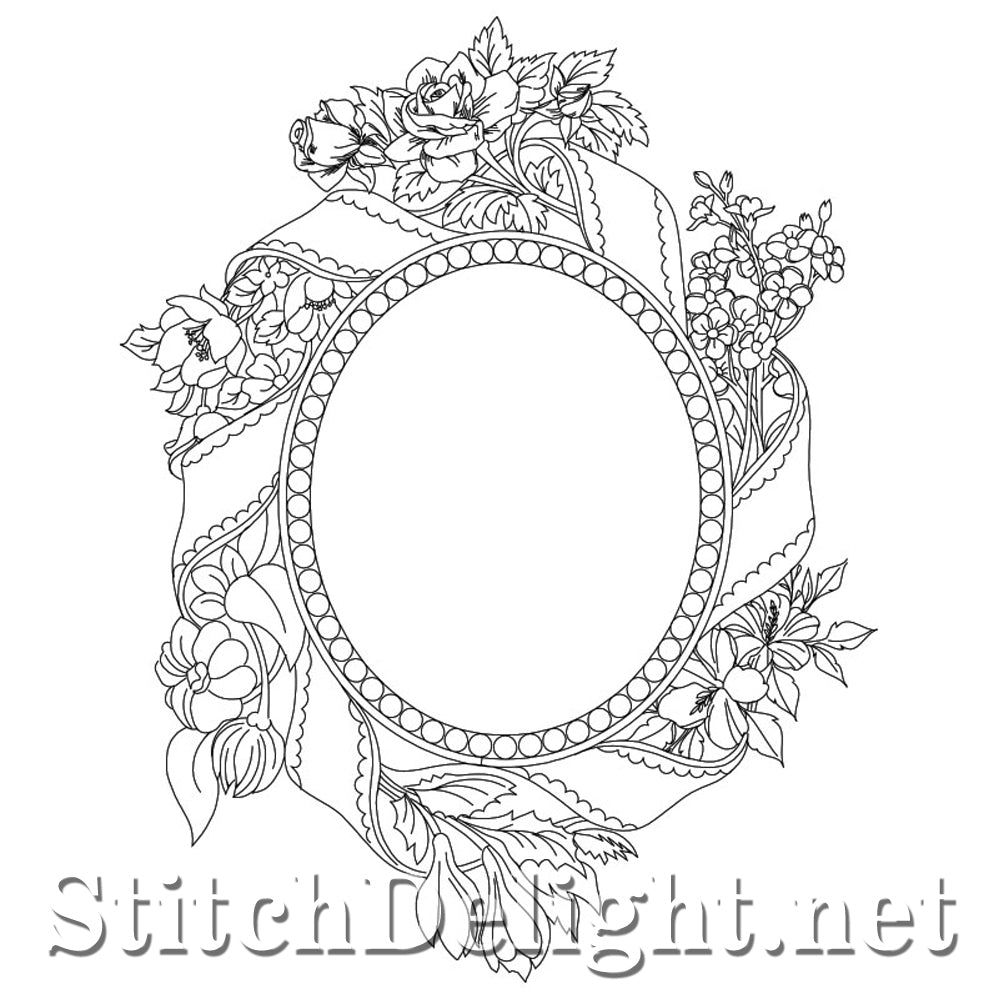 SDQL0174 Floral Frame