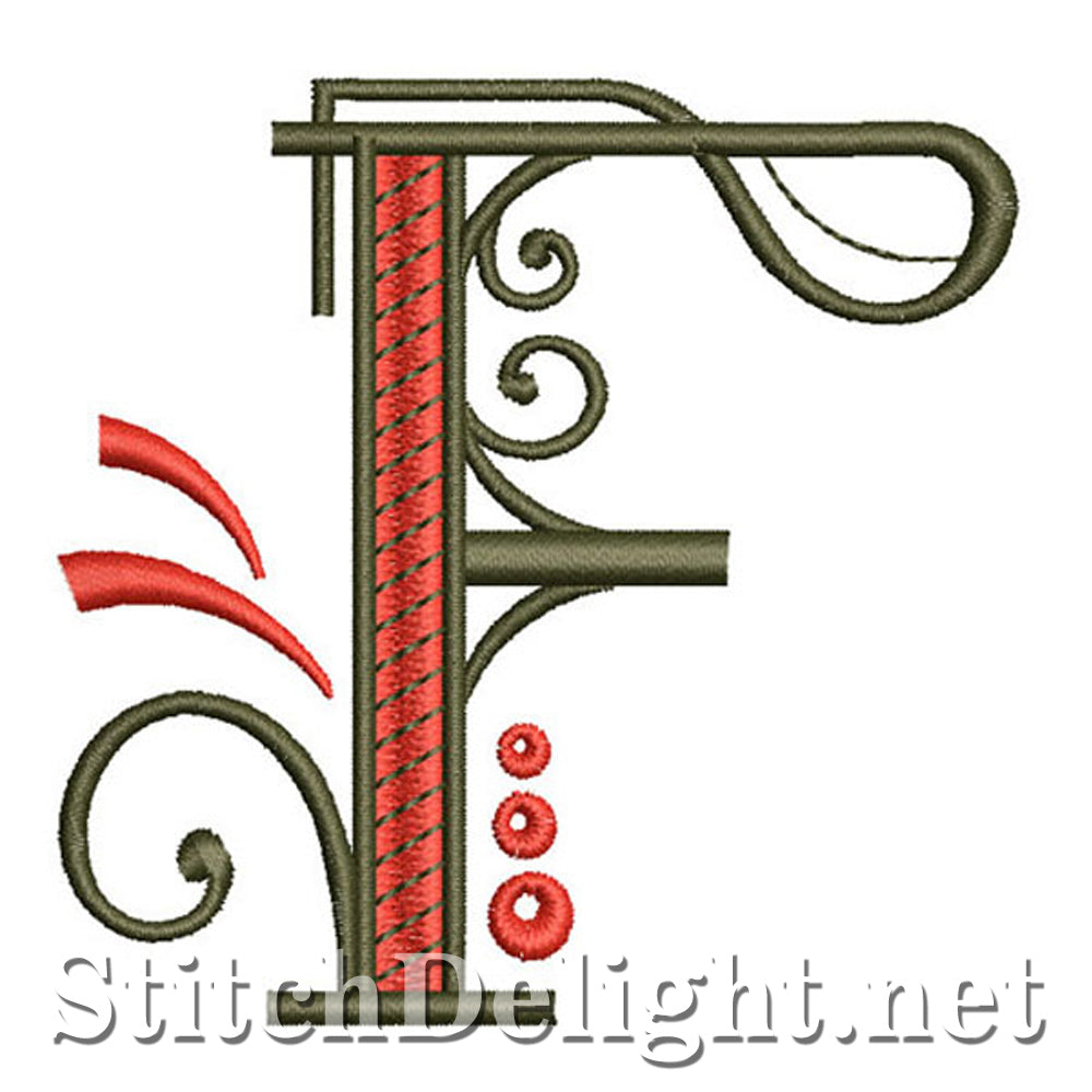 SDS1128 Fancy Deco-lettertype F