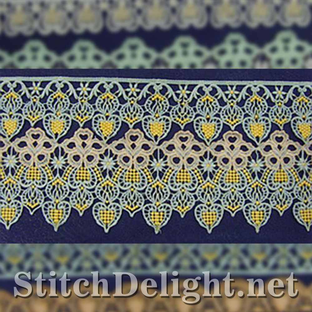 SD0570 Calista Lace Edging Large Hoops