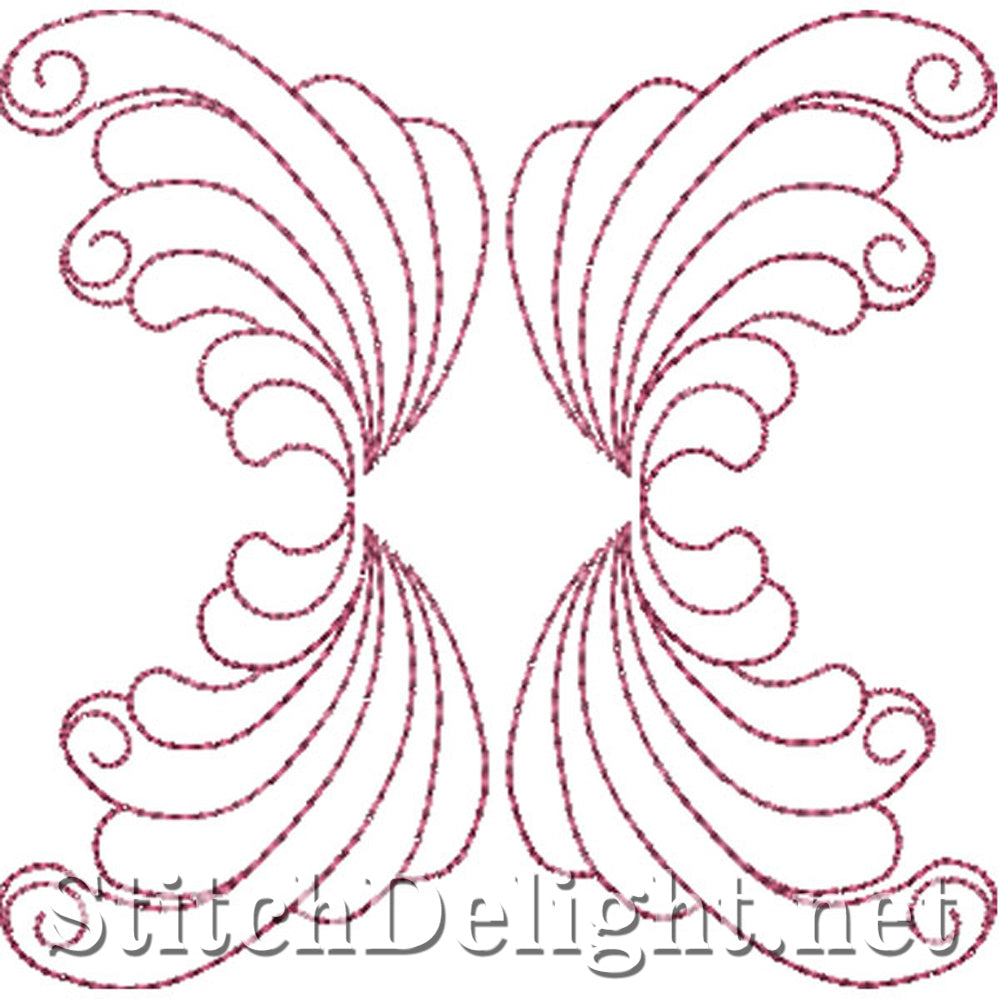 SDS0734 Motifs de courtepointe en plumes