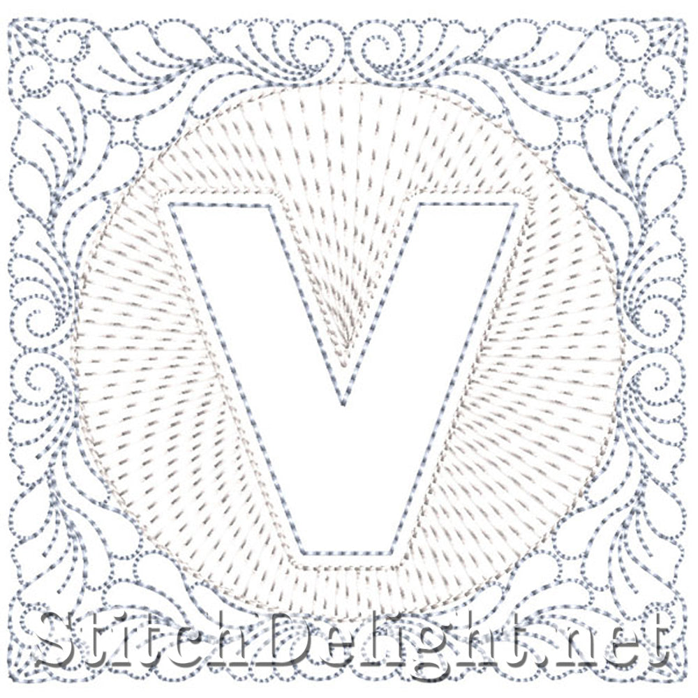 SDS1185 Quilters Block Font V