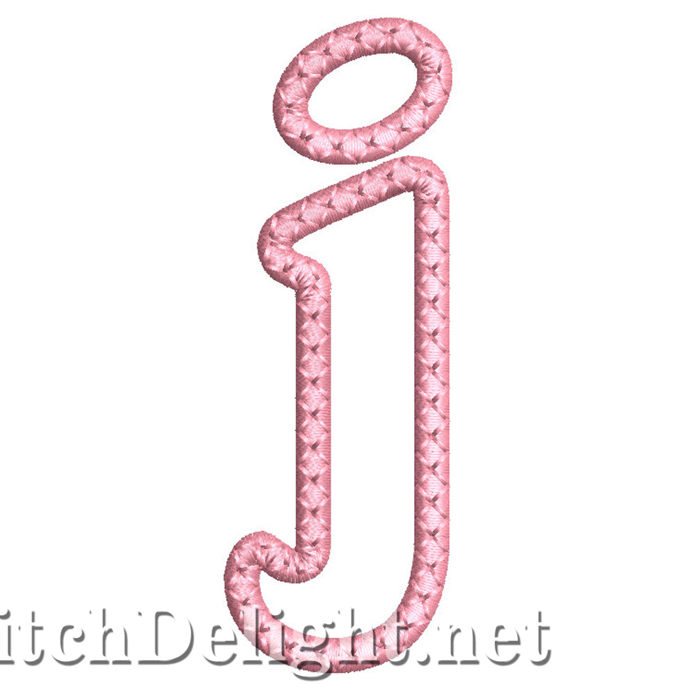 SDS1450 Applique Small Letter font J