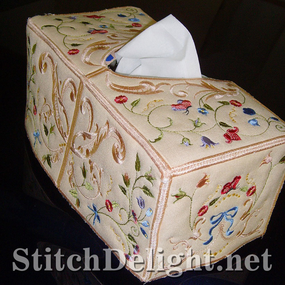<transcy>SD0689 Couverture de boîte à mouchoirs florale Dainty</transcy>