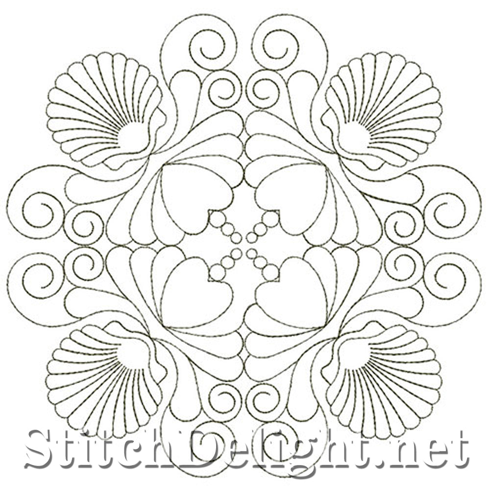 SDS4006 Shell Hearts Block