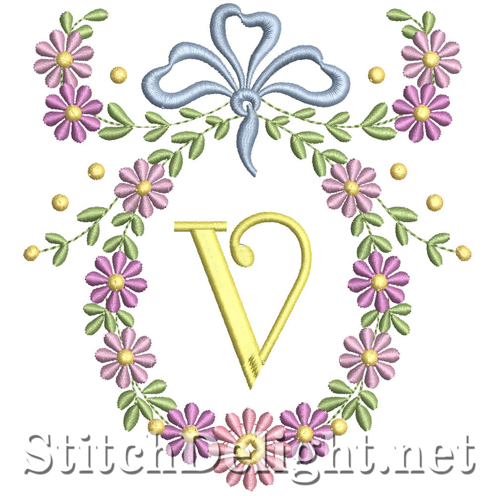 SDS1245 Wispy Floral Font V