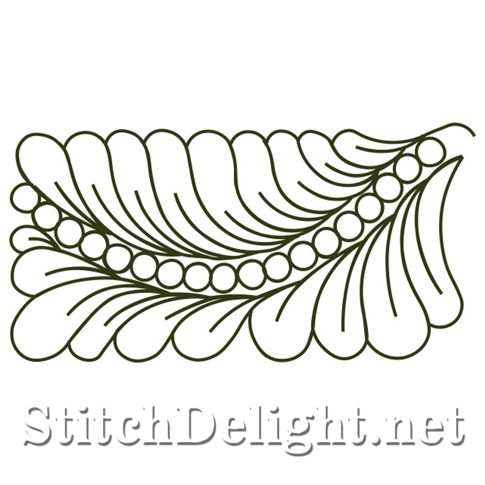 SDS4008 Feather Quilt Block