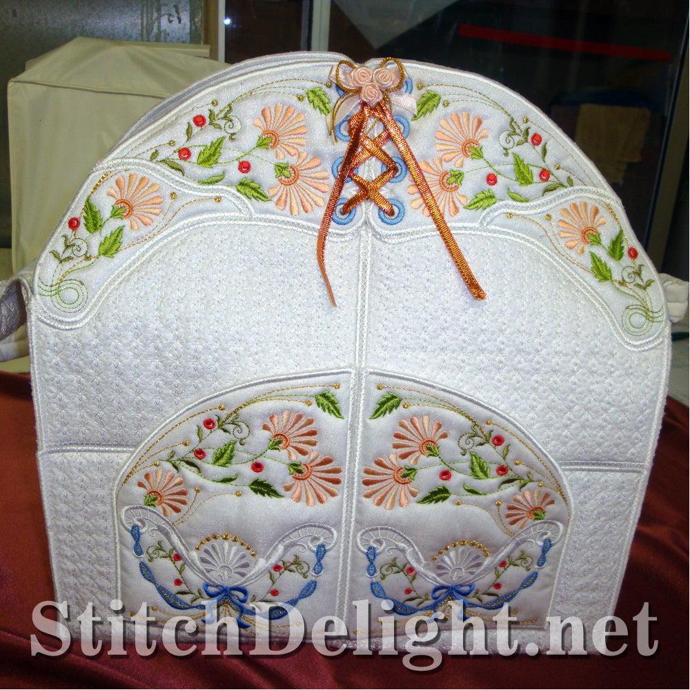 SD0833 Pearls and Flowers Tote Bag