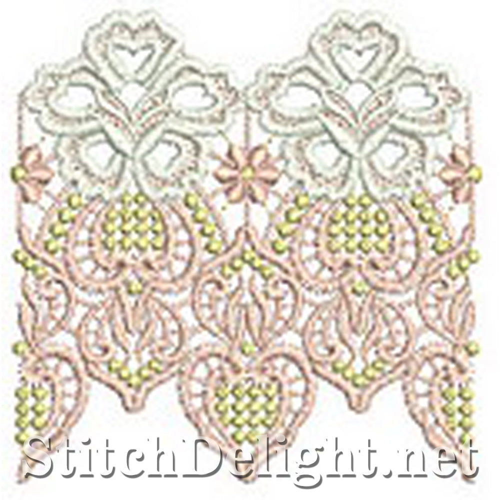 SD0570 Calista Lace Edging Large Hoops