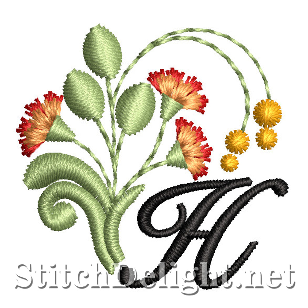 SDS1749 Flamboyant Font H