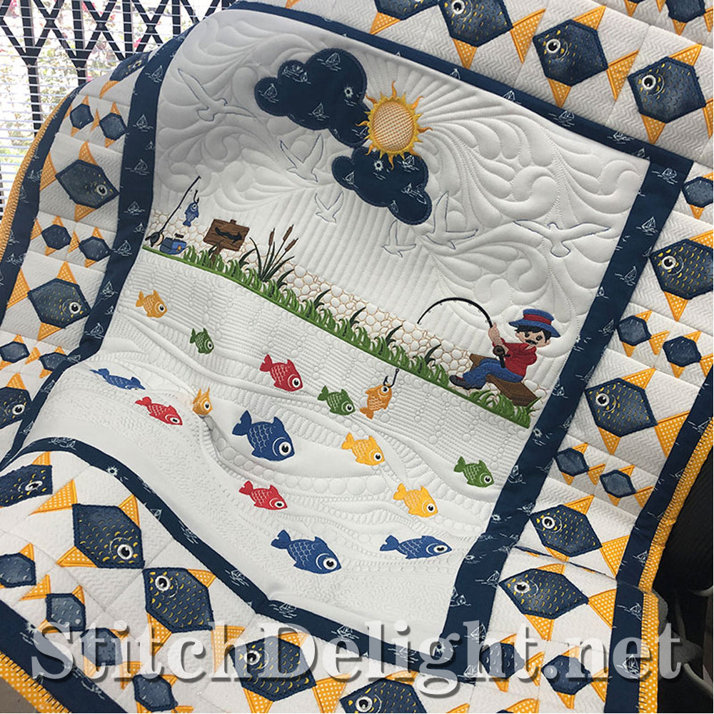 SDS1526 Lets go Fish Quilt