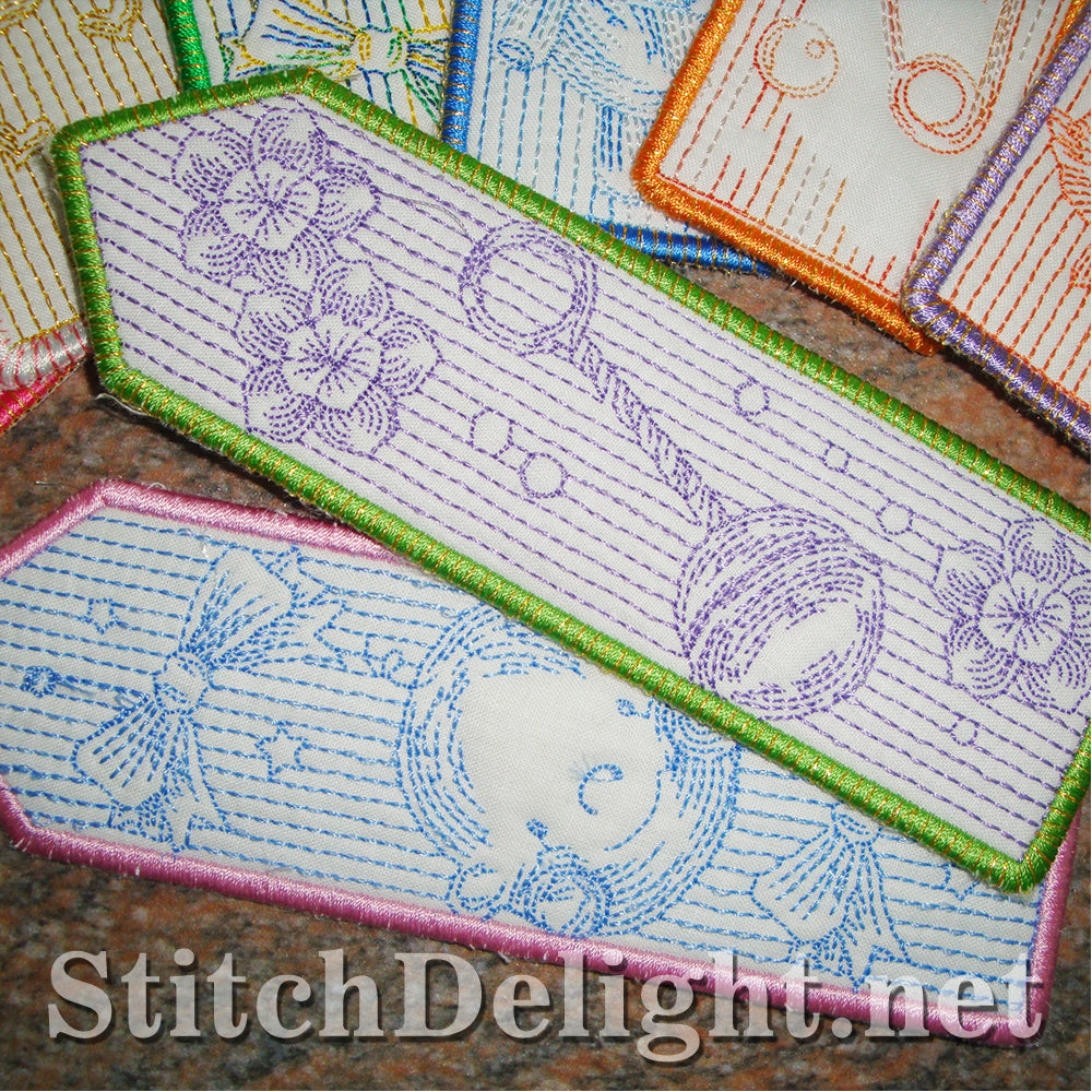 SD1209 Baby Applique Bookmarks