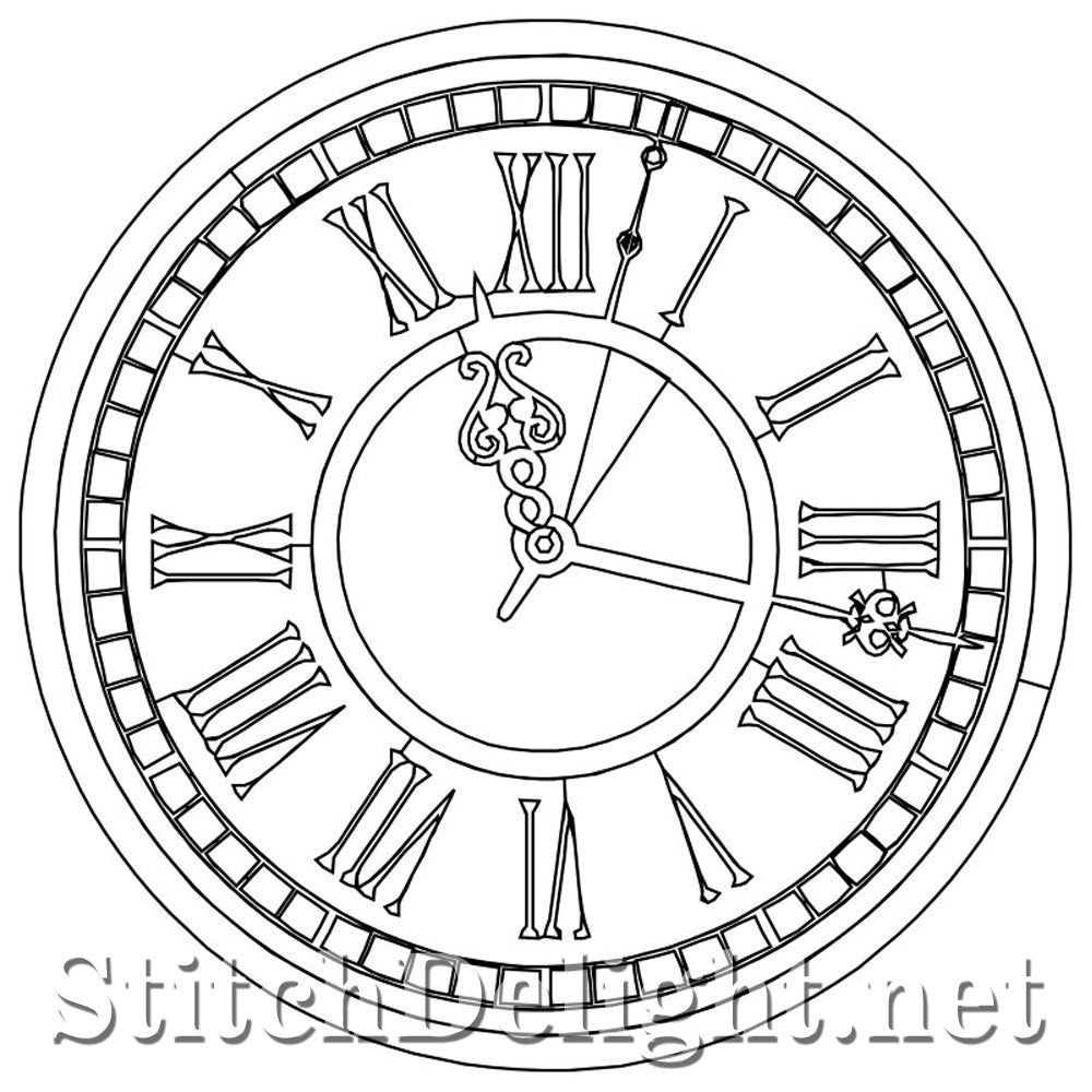 SDQL0163 Vintage Clock Face