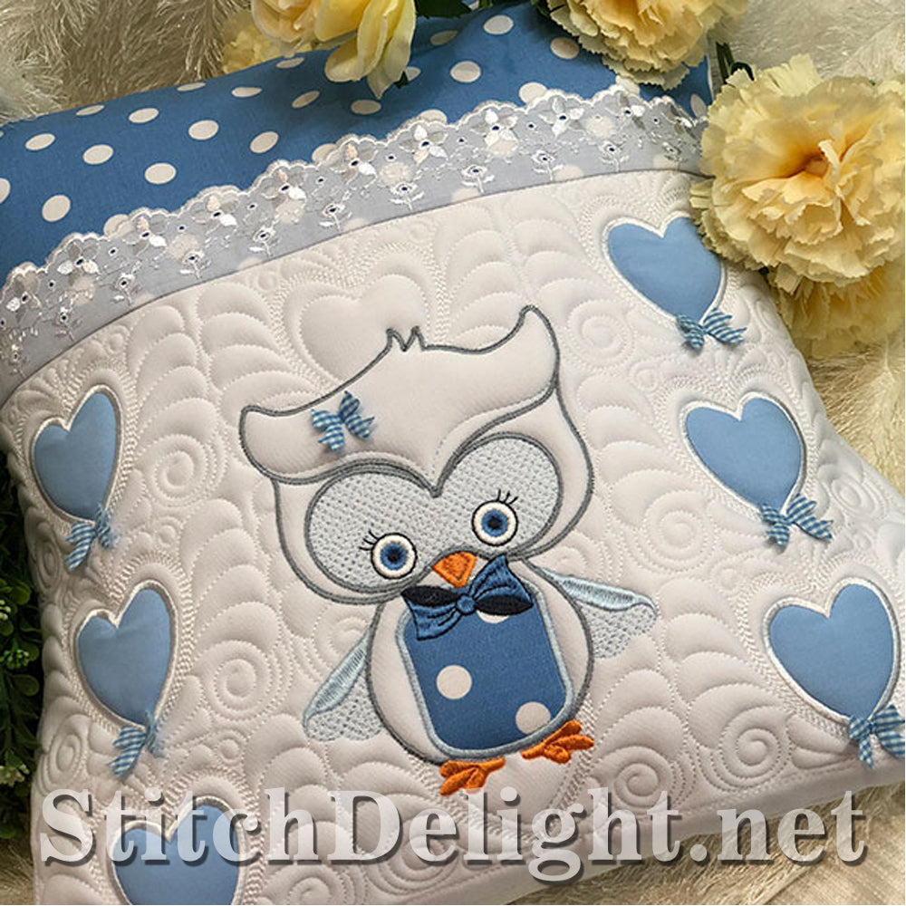 SDS1263 Petits hiboux en courtepointe