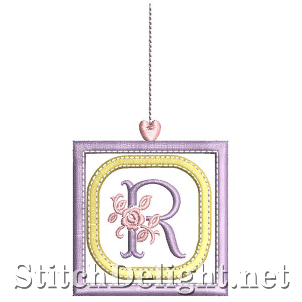 SDS1304 Applique Rosy Blocks Font R