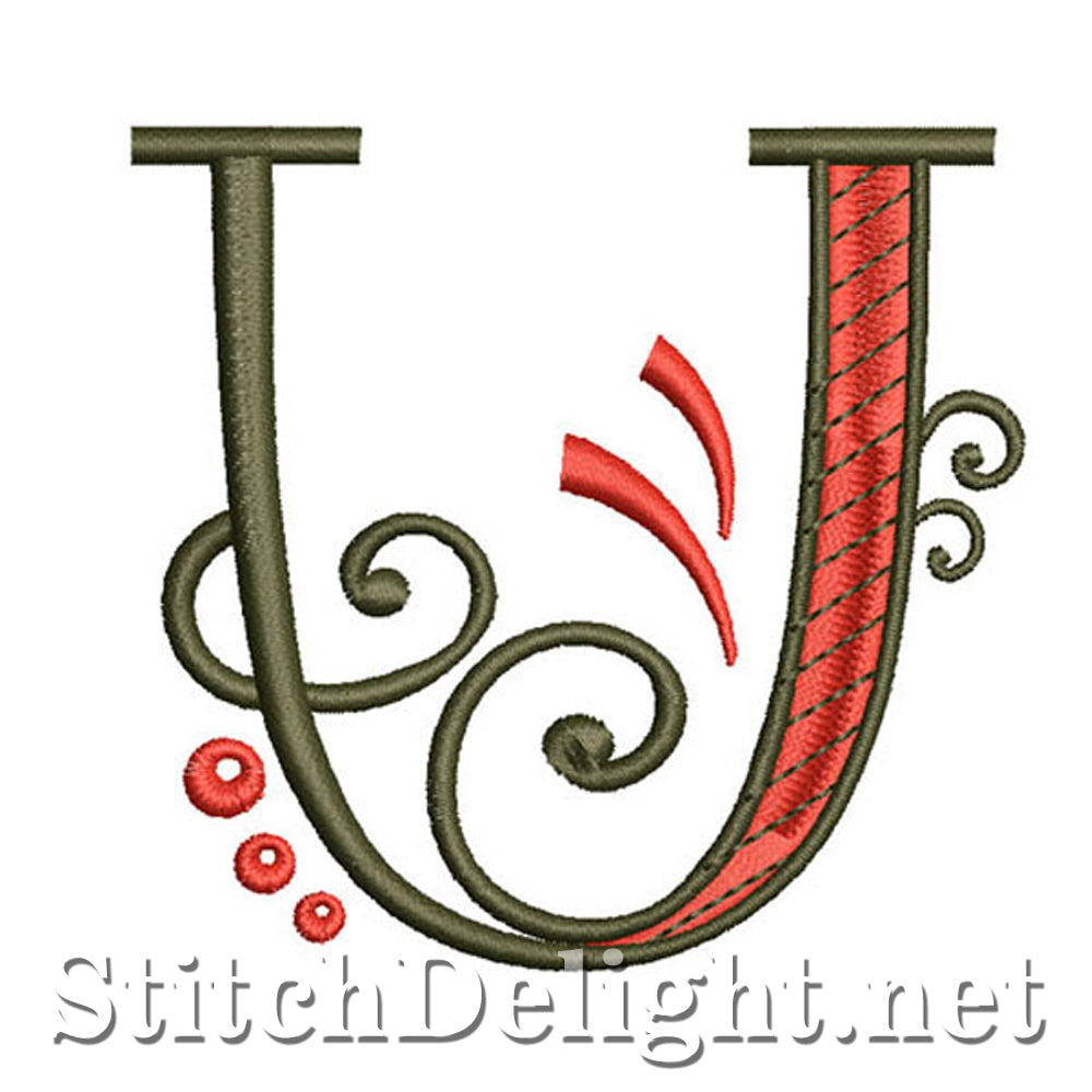 SDS1128 Fancy Deco Font U