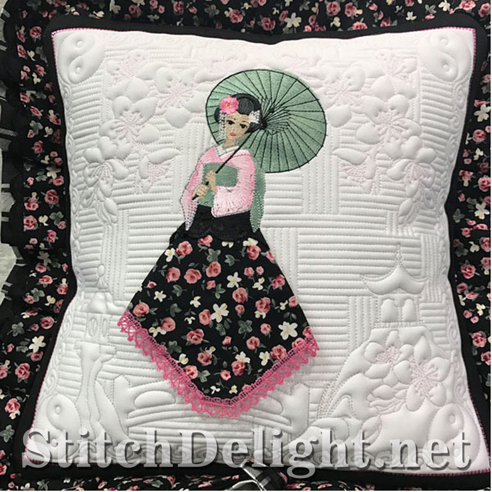 SDS1166 Ensemble de courtepointe Geisha Belle