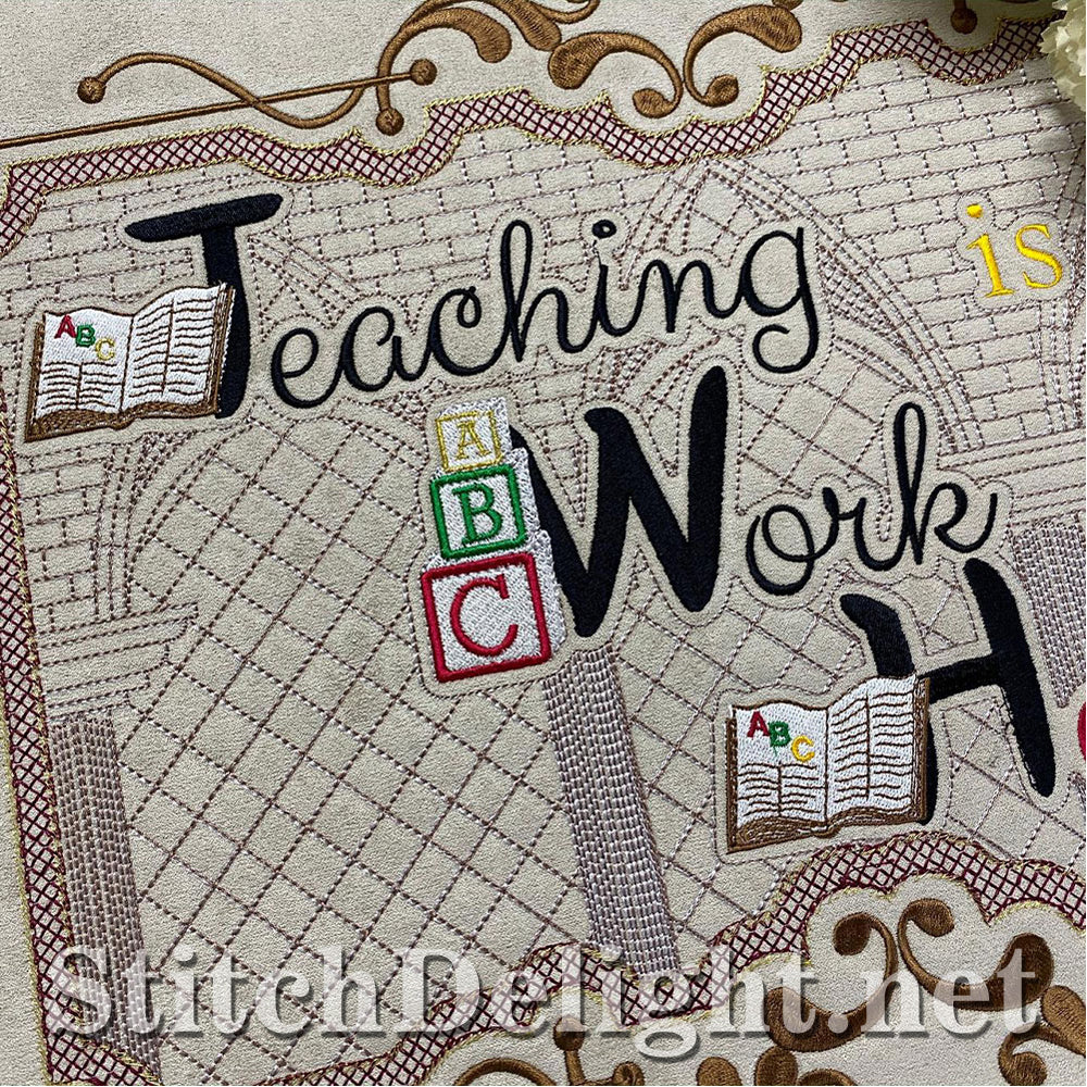 HOE0087 Teacher at Heart Quote