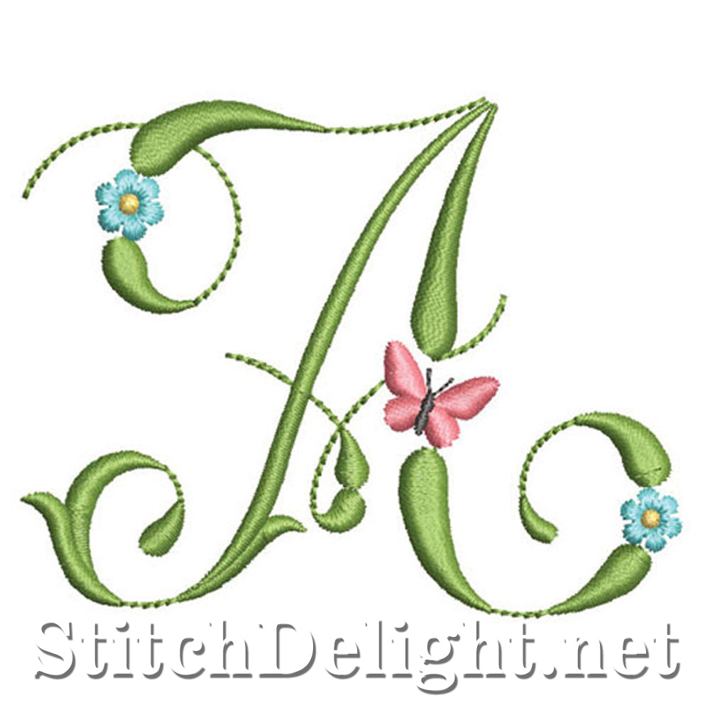 SDS1152 Butterflies and Flowers Font A