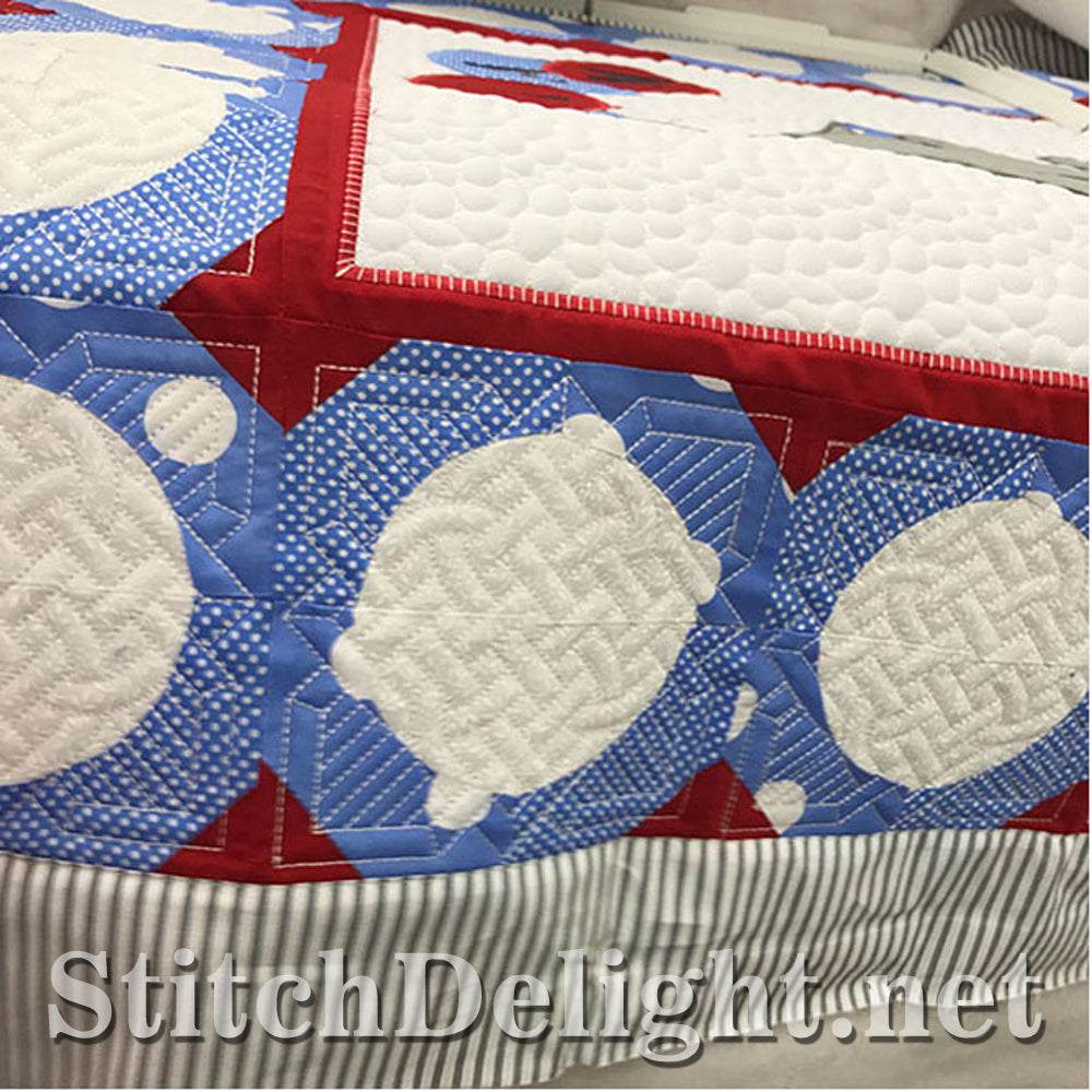 SDS1197 Applique Ellie Quilt Set