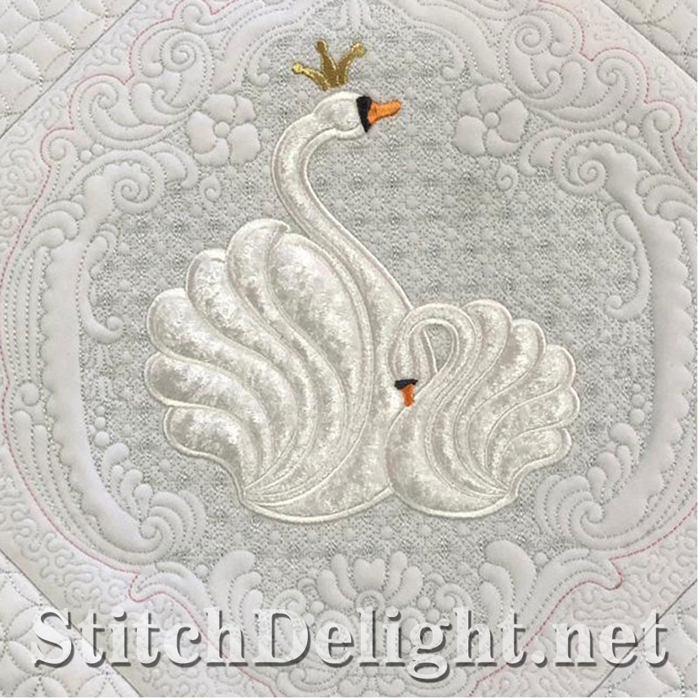 SDS1465 Swans and Roses