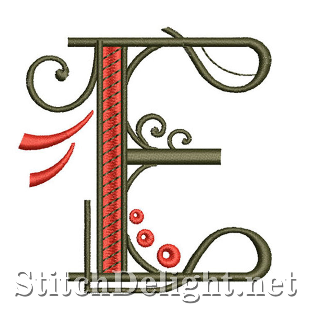 SDS1128 Fancy Deco-lettertype E