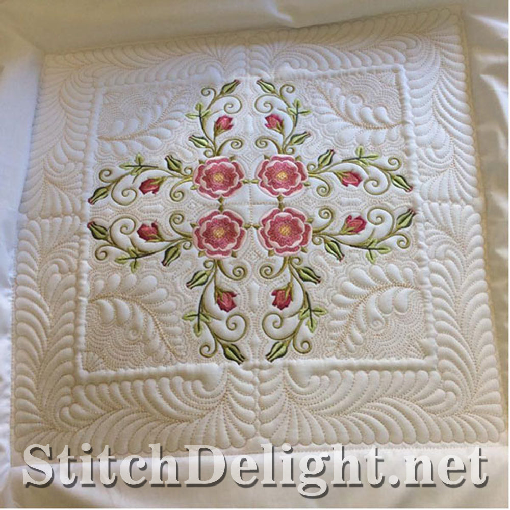 SDS0711 Ensemble de blocs de courtepointe Tudor Rose 1