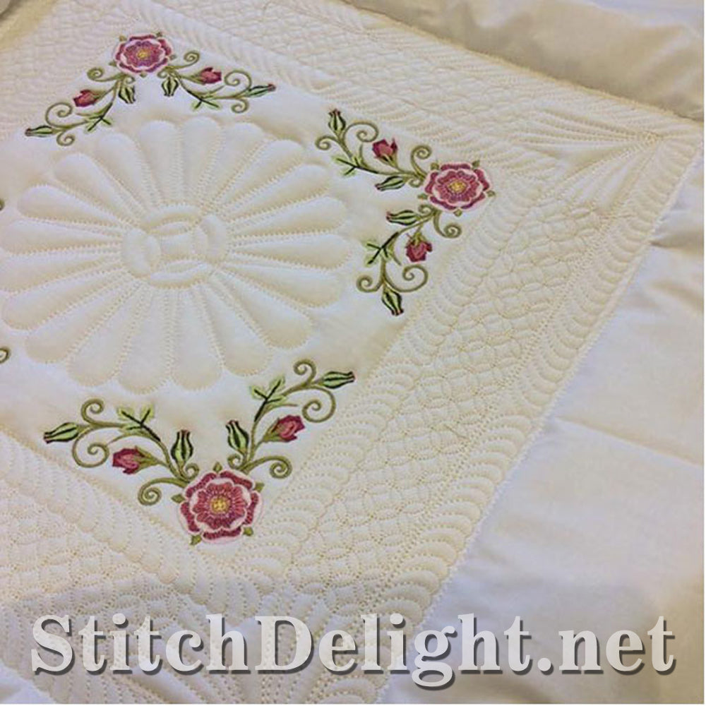 SDS0724 Tudor Rose Quiltblock 9