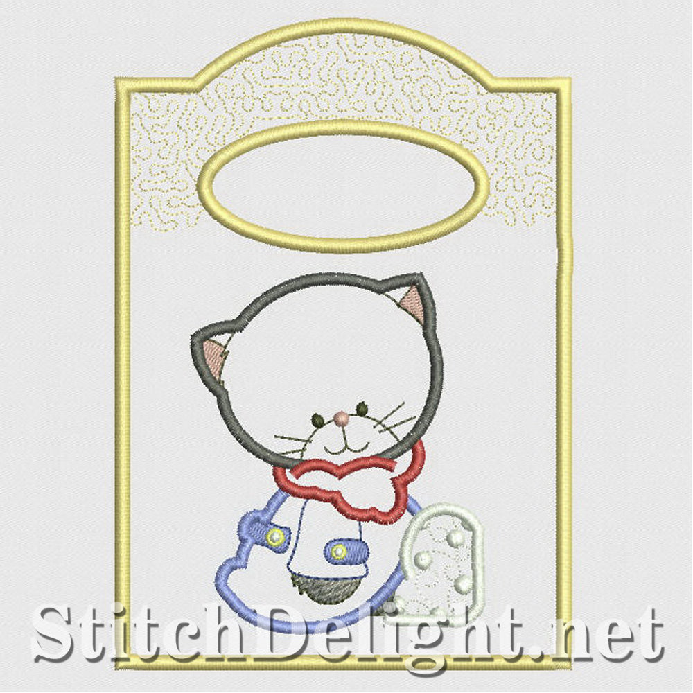 <transcy>SD1207 Applique Kitty Treat Sacs</transcy>