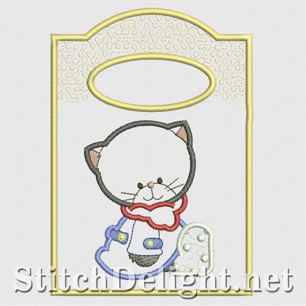 SD1207 Applique Kitty Treat Bags