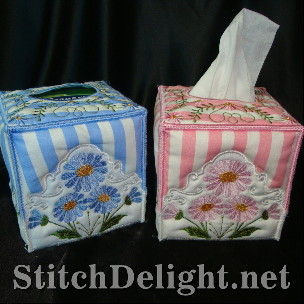 SD1129 Daisy Square Tissue Box Cover